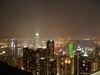 香港太平山頂~港九夜景