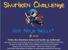 Shuriken Challenge(忍者Shuriken的挑戰)