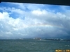 淡水漁人碼頭(藍色公路)在船上拍到的彩虹