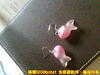 粉紅魚耳環