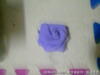 泡棉塑膠紫玫瑰花