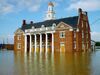美國密西西比河遭遇洪水災情